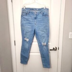 3/$25 Old Navy Rockstar Super Skinny Hi Rise Distressed Jeans Size 18
